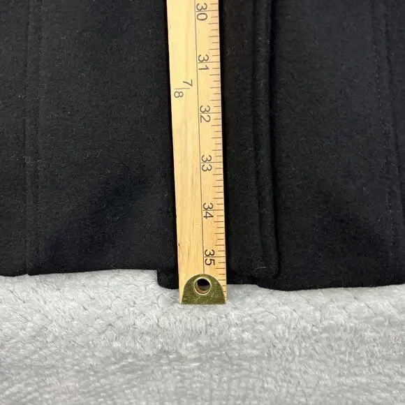 Tommy Hilfiger Womens Peacoat Wool Blend Sailor Coat Double Breast Lined Blk XL - Picture 5 of 16